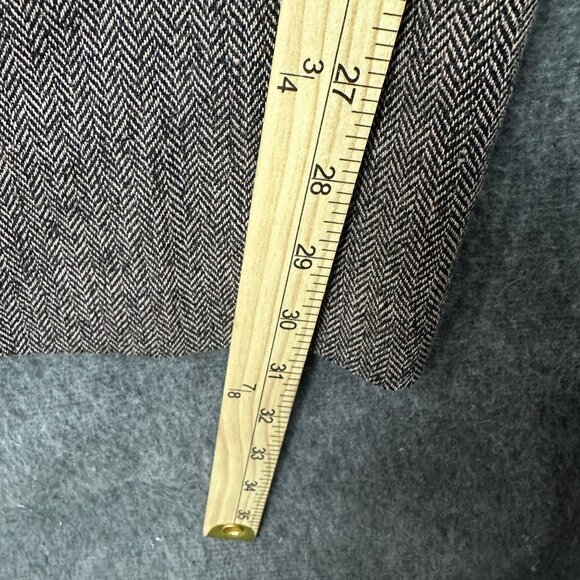 East 5th Womens 4 Brown Herringbone Secretly Slender Slim Fit Pants Office Wear - Picture 7 of 13